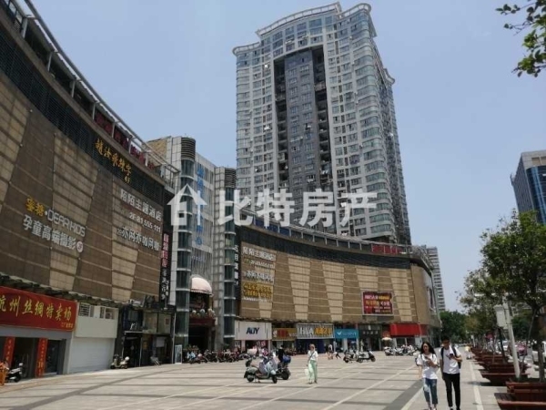 财富广场朝南挑高74平方精装急售
